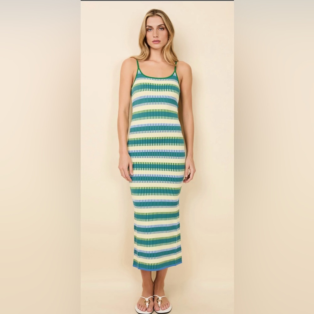 NWT Solid and Striped Noel dress